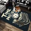 1pc Time Is Money: Office Chair Mat - Non-Slip Carpet for Desk, Perfect Gift for Home or Workplace Decor.P048