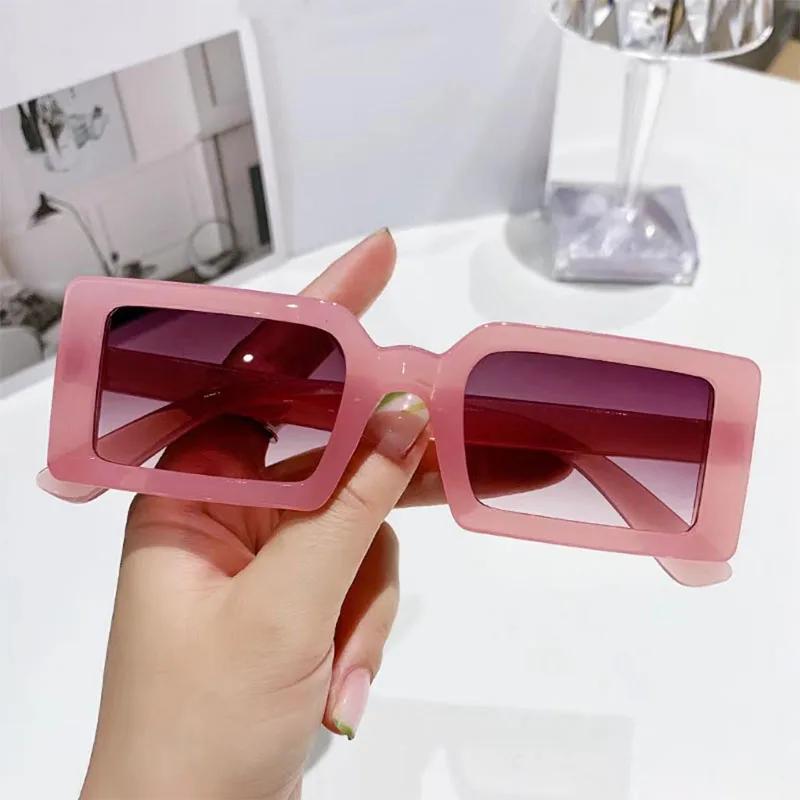 New Small Frame Sunglasses Women Fashion Jelly Color Square Sun Glasses Outdoor Travel Trend Eyewear UV400 Lentes
