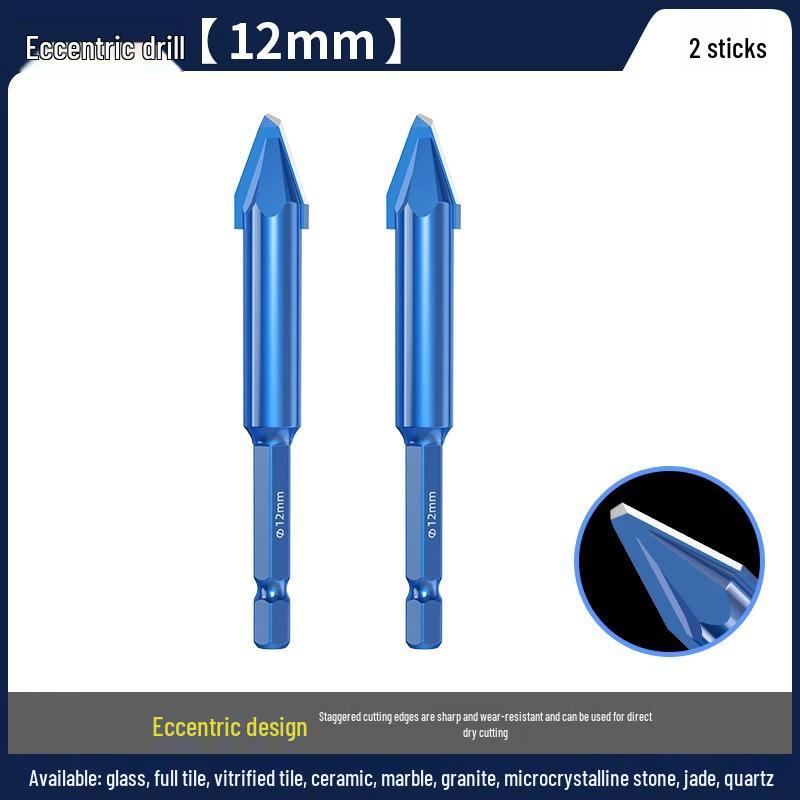 Blue Victory Super Hard Angled Tile and Concrete Drill Bit Set