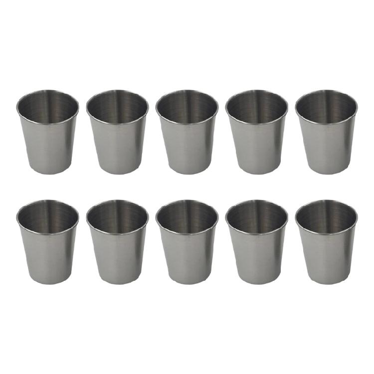 Set Of 10 Insulated Stainless Steel Cups Drinking Cups Produced For Rusts Resistance And Flavorful Tastes Experience