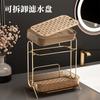Clear Acrylic Makeup Organizer Shelf Desktop Cosmetic Storage Rack for Bathroom Vanity Skincare Countertop