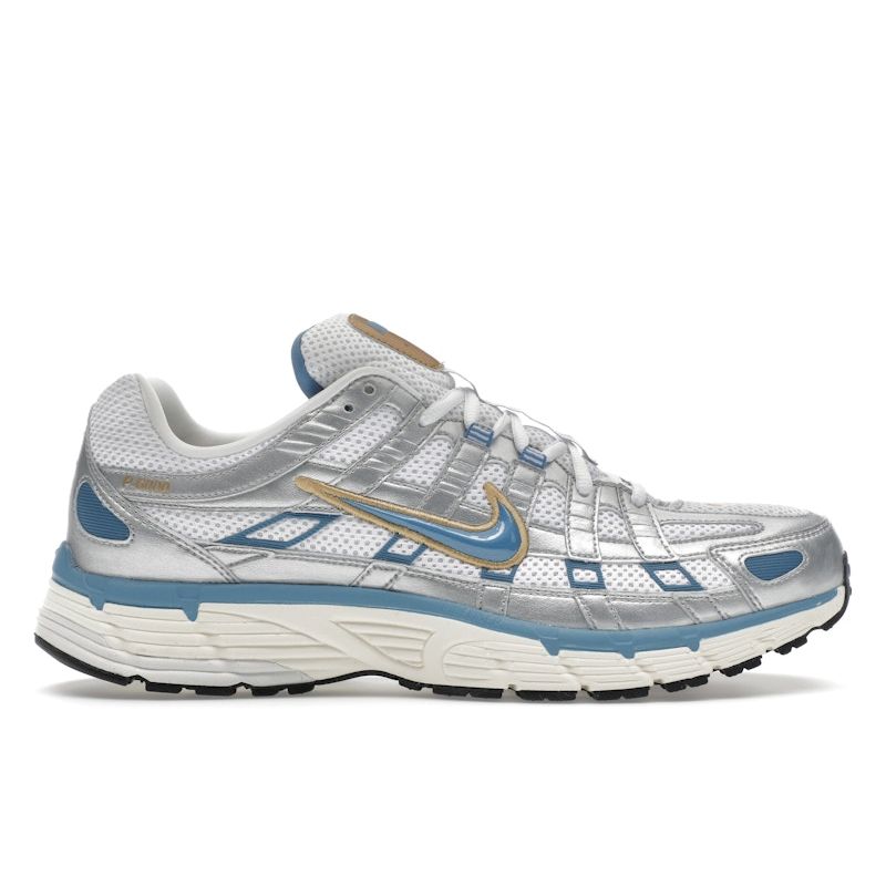 Nike P-6000 Metallic Silver Aegean Storm Unisex Sneakers White Pale-Ivory HJ7246-100