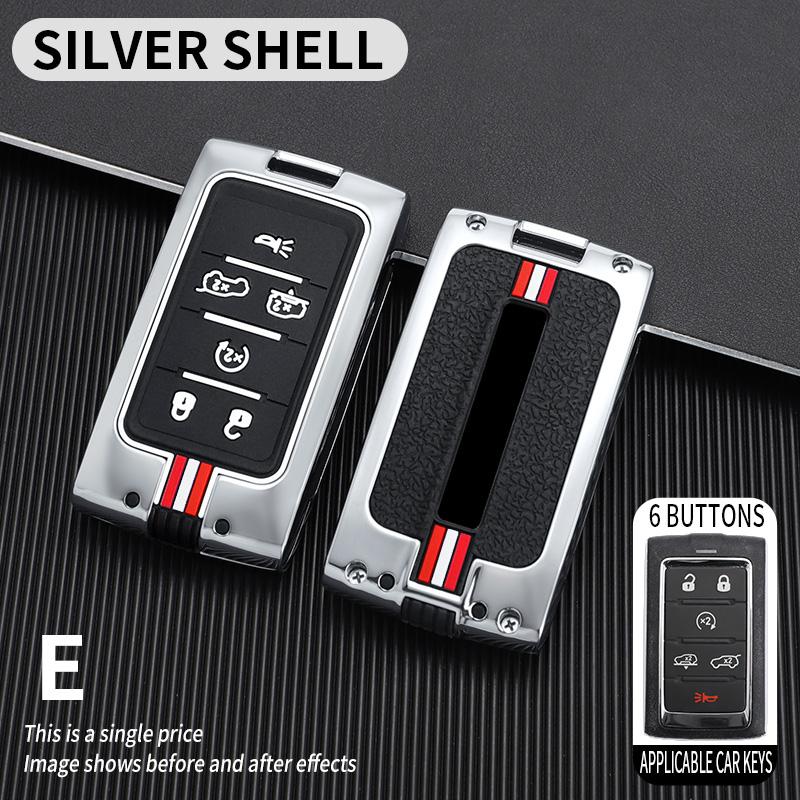 Zinc Alloy Car Key Case Cover Shell Fob for Jeep Wagoneer 2025- 2025 for Grand Cherokee L 2020 2025 2025 Key Chains Accessories