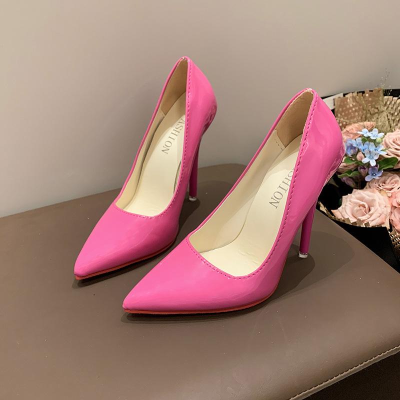 Popular Women's Red Bottom High Heels, Size 35-50, 12cm Stiletto, Large Size Professional Wedding Shoes