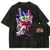 The Amazing Digital Circus Washed T-shirt 2026 New Model Personality Clothes Shirt Year Round Clothing Retro Loose Oversized Plus Size Unisex
