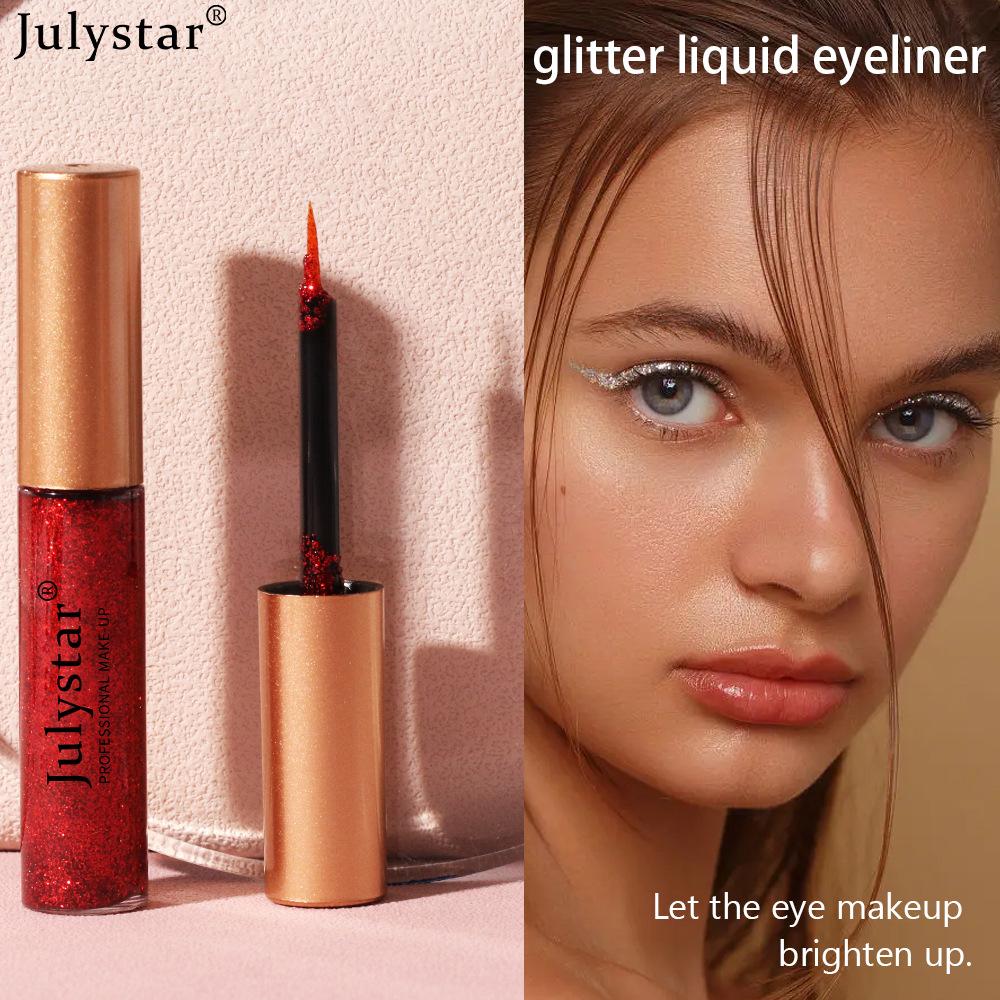 JULYSTAR Farvet Eyeliner Perlemorslys Vandfast Øjenskyggeopløsning