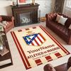 Atletico Madrid Customize Text Area Rug Perfect for Foyer Dining Room Entryway Hallway Anti-slip Rug Office home decor