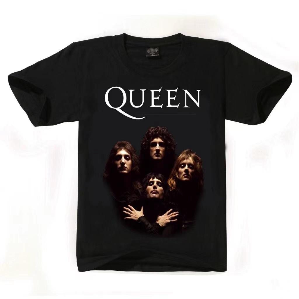 Rock Band ACDC Short Sleeved T-shirt Simple Loose Summer Casual Versatile Round Neck Men's T-shirt