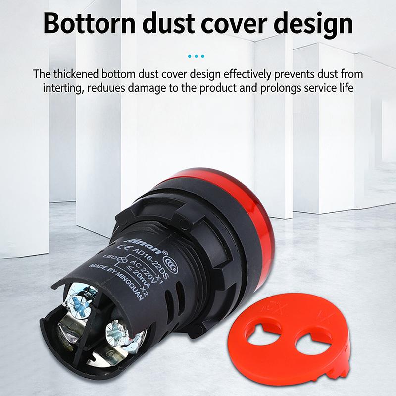 Indicator Signal Lamp Light Ad16-22Ds 22Mm Panel Mount Dc 12V 24V 110V 220V 380V Red Green Yellow Blue White Led Bulbs 20Ma
