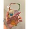 Colorful Graffiti Cat Print Phone Case IPhone 13 14 15 16 17 Pro Max Full Cover Soft Silicone Shockproof