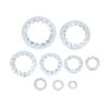 100Pcs M3-M16 Galvanized Carbon Steel Internal Toothed Lock Washers for Electrical Equipment Installation Repairs