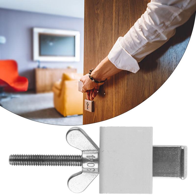 1 Pc Door Lock Self-Defense Antitheft Door Stopper Portable Door Lock Portable Door Stopper Safety Home Latch Aluminium Alloy