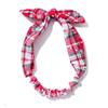 Decorations Navidad Decor Bowknot Snowflake Xmas Garland Christmas Grid Headband New Year Gift