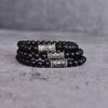 Unisex Black Tourmaline Beaded Bracelet, Protection Wristwear, Evil Eye Bracelet, Celtic Symbol Tree of Life, Hamsa Hand Jewelry , Gifts
