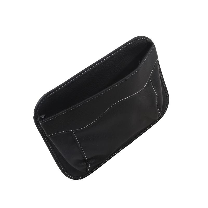 Car Seat Gap Filler PU Leather Auto Console Side Storage Boxes Car Front Seat Gap Organizer Multifunctional Dropping Blocker Bag
