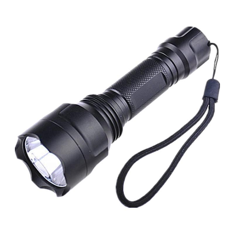 10W Aluminum Alloy LED Flashlight C8T6 - USB Rechargeable Outdoor & Cycling Light