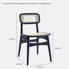Nordic Wooden Rattan Dining Chairs Kitchen Living Room Armchair Dining Chairs Modern Ergonomic Cadeira Home Furniture
