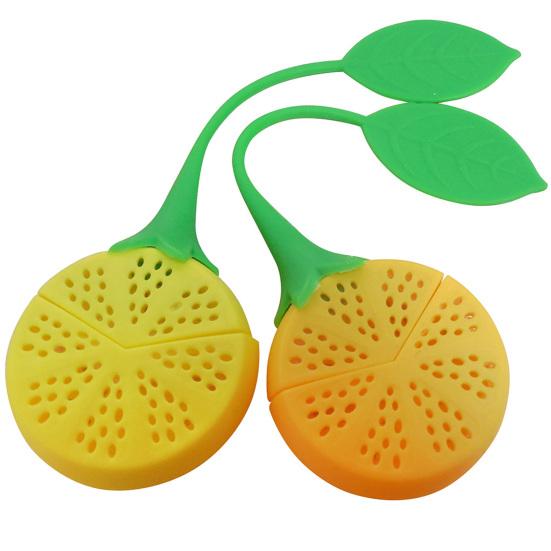 Tea Strainer Lemon Shaped Heat-resistant Silicone Loose Leaf Filter Tea Infuser for Kitchen