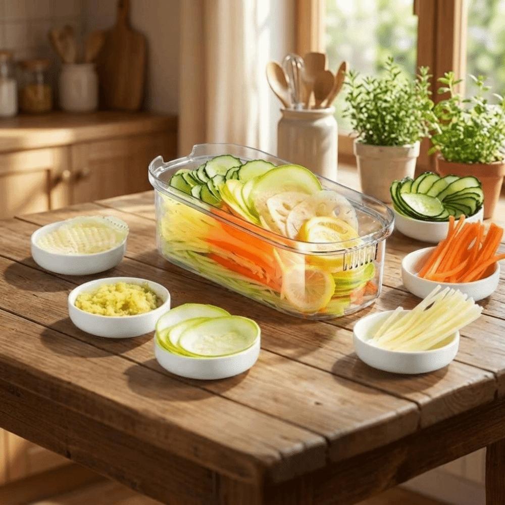 Effortless Multifunctional Vegetable Slicer Handheld Vegetable Cutter  Shredding