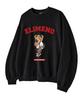 ELIMENO El Selfie Bear Oversized Sweatshirt Black