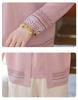 Chic Spring & Autumn Korean Knit Sweater Coat Set for Middle-Aged & Elderly Women