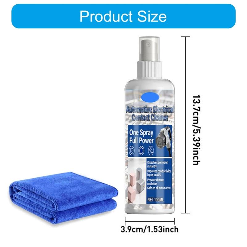 Electronic Cleaner Fast Acting 100ml Socket Cleaning Solution Removes Dust Grease And Carbon Deposit