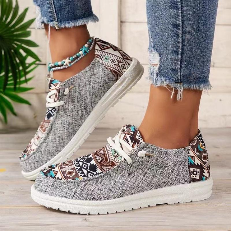 Buty płócienne Damskie płaskie buty codzienne Modne damskie buty materiałowe