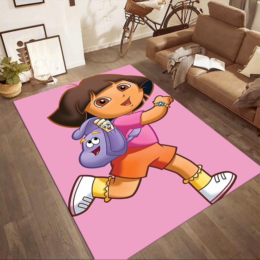 I tappeti quadrati Dora And Boots Adventure sono un'ottima scelta per soggiorni, camere da letto, decorazioni per la casa e come regali.