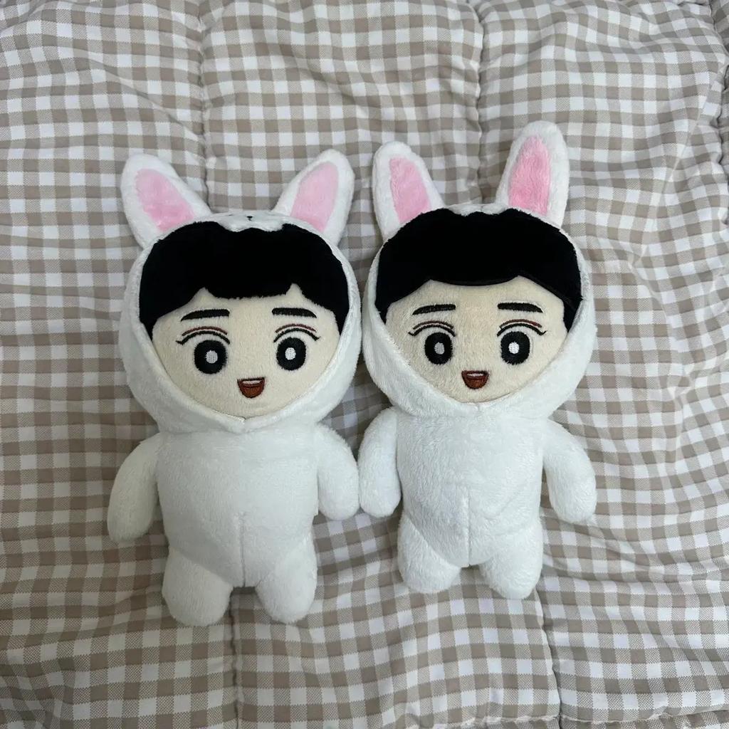 Boneca Guarda-chuva EXO 20cm Coelho de Algodão Algodão Preto Conjunto de 2 Coelhos Usado