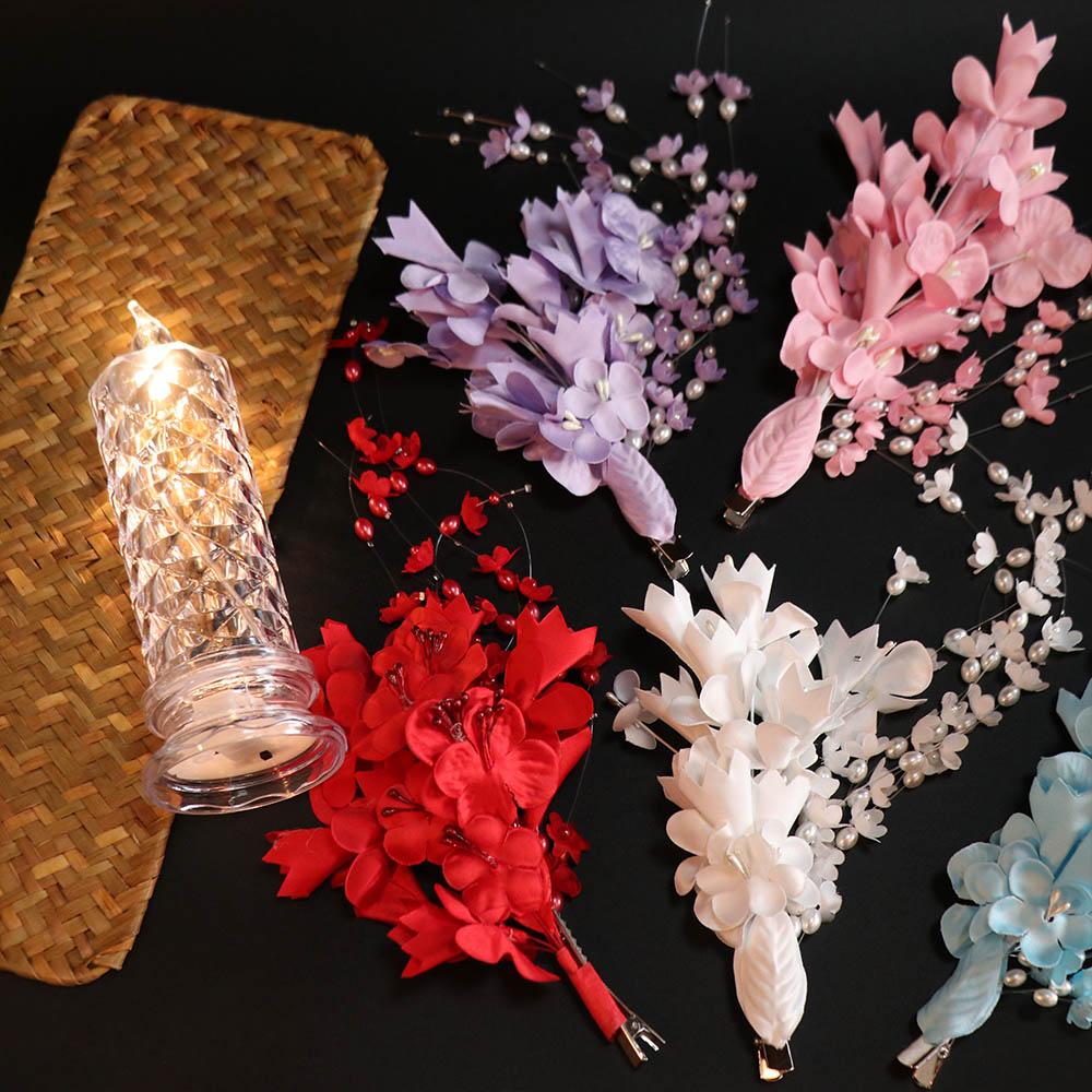 Elegant Wedding Headdress Fairy Flower Barrettes Fashion Bridal Headwear  Hair Jewelry