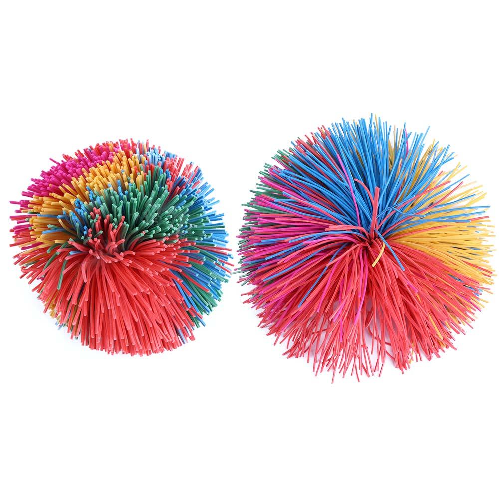 Anti-Stress Baby Stretchy Ball Rainbow Fidget Sensory Ball Bouncy Stress Balls Monkey Stringy Balls