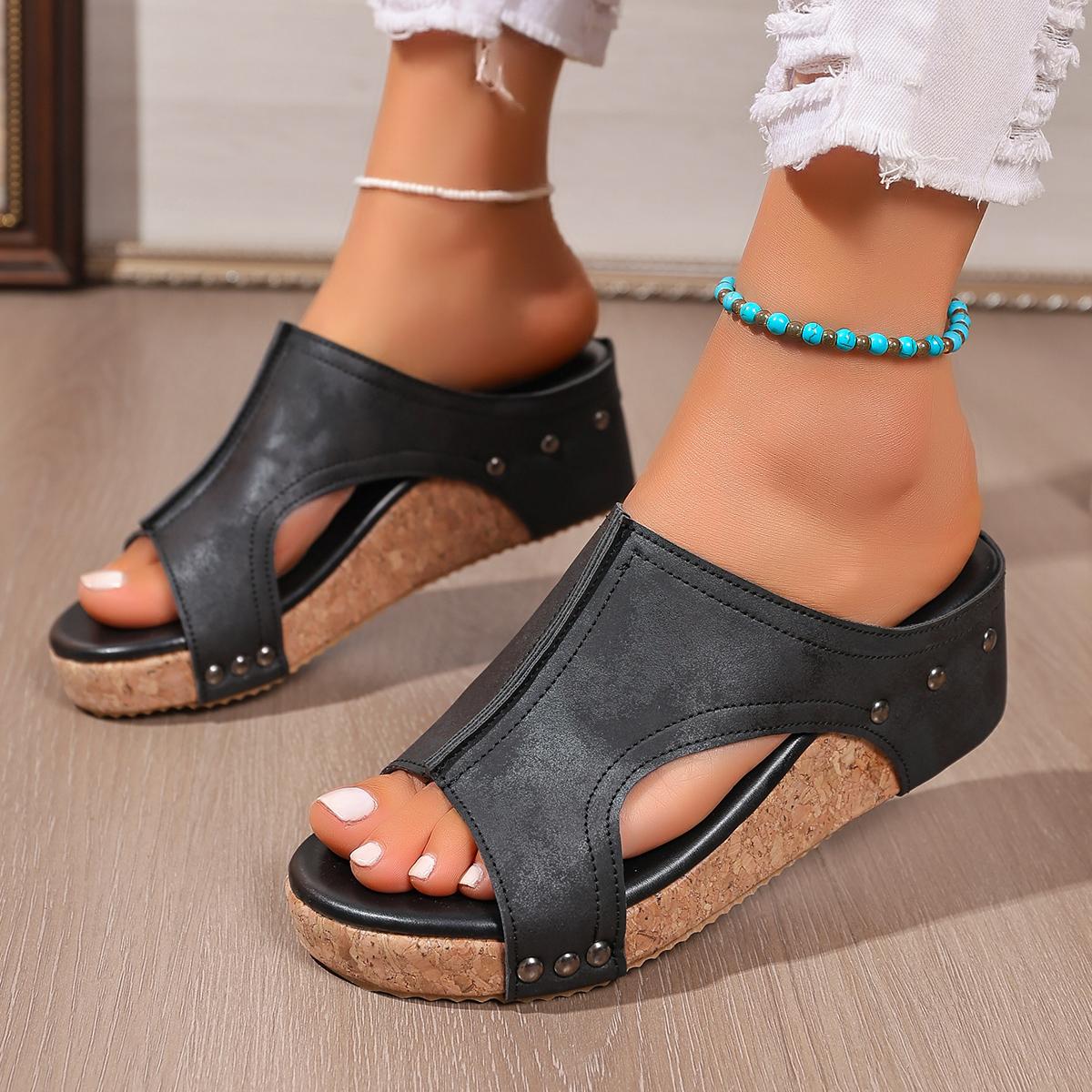 

Women Sandals New Summer Roman Open Toe Platform Shoes Women Retro Peep Toe Wedges Shoes Women Luxury Casual Designer Sandals 36