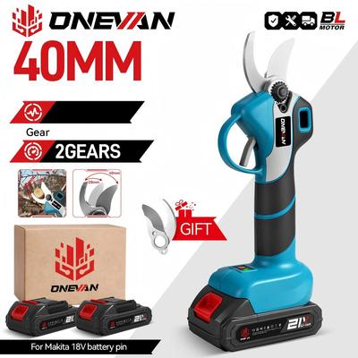 30mm Brushless Electric Pruning Shear Cordless Scissor Tree Pruner Branch Cutter Garden Power Tool For Makita Battery Pin