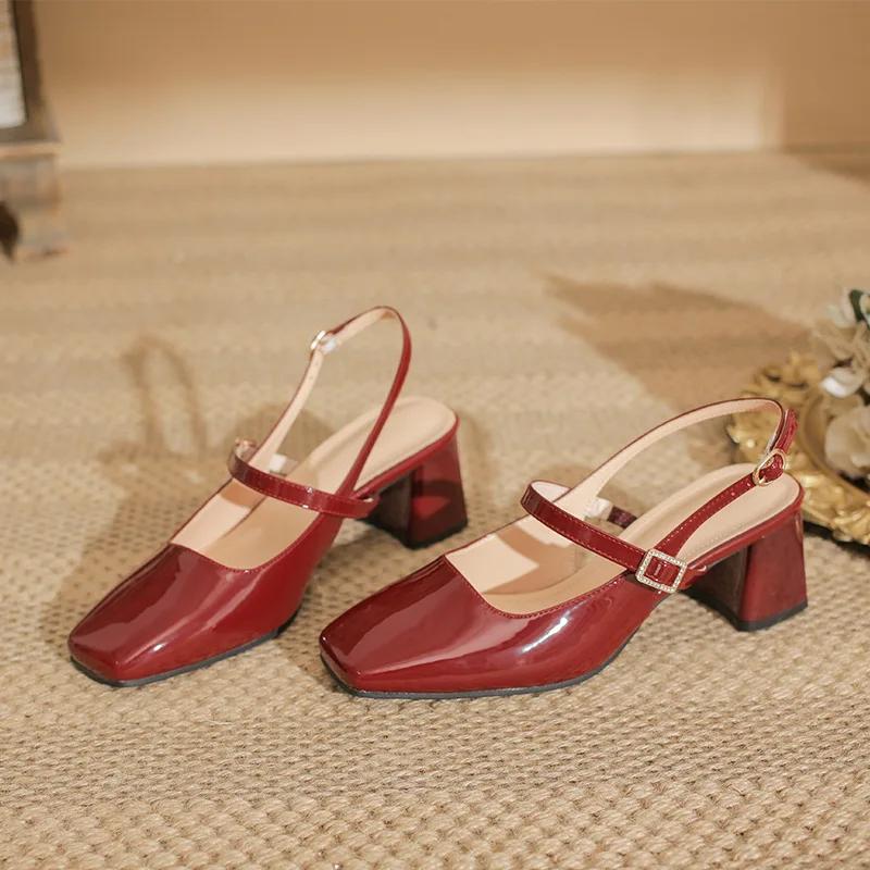 Women's Fashion High Heel Slingback Sandals, Women's Casual Backstrap Closed-Toe Sandals, Women's Trendy Mary Jane Flats
