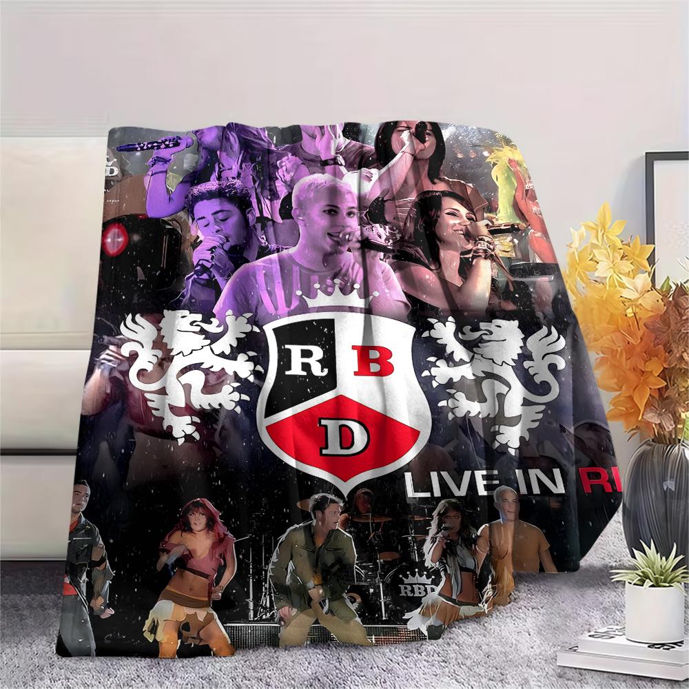 1 Stück RBD Banddruck Flanelldecke, Hohe Qualität, Bequem für alle Jahreszeiten, Heimdekoration, Wärme und Komfort, Perfekt für Geschenke