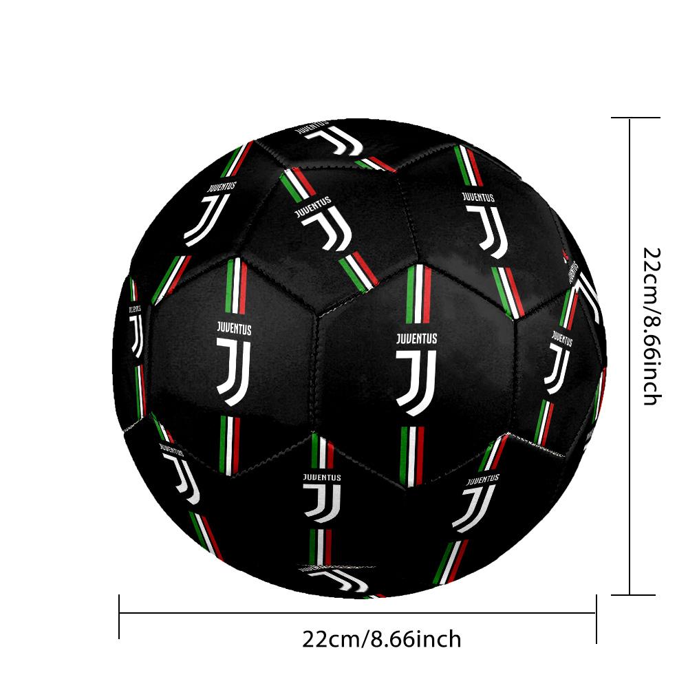 Juventus F.C. Pallone da Calcio Indoor Colorato Per Tutte le Età Cucito a Macchina PVC Pronto per la Competizione Resistente Ad Alto Rimbalzo