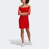 adidas Originals Shoulder Dress Women Dresses Red ED7522