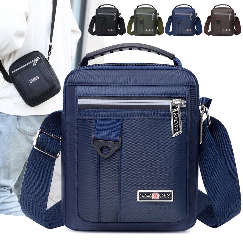 Shoulder Bag Men's Messenger Bag Backpack Casual Waterproof Nylon Bag Travel Bag Trendy Fashion Men's Bag