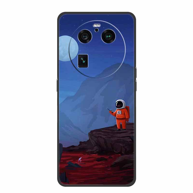 For Oppo Find X6 Pro Case Astronaut Soft Silicone Shockproof Phone Back Cover Cases for Oppo Find X6 Pro 5G Spaceman Lion Shell