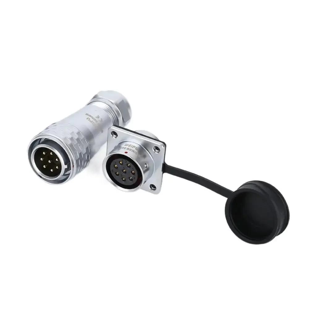 WEIPU SF20 SF2010/P SF2013/S Panel Seat IP67 Waterproof Automotive Circular Connector 2 3 4 5 6 7 8 9 12 15Pin Charger Adapter