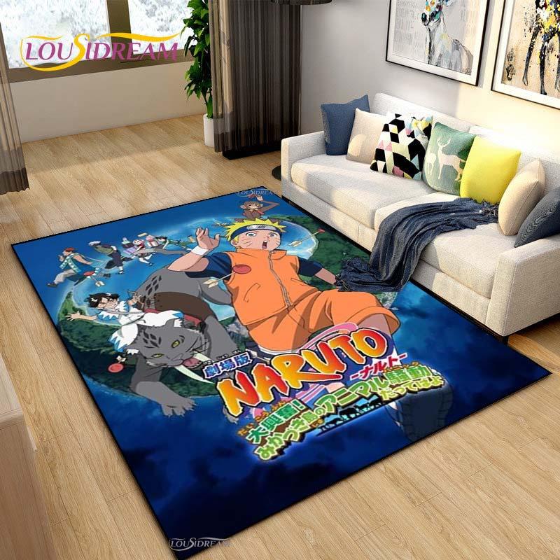 Bandai Naruto Cartoon Anime Carpet for Living Room Bedroom Cute Rugs Kitchen Door Kids Un-slip Floor Mats Alfombra Birthday Gift