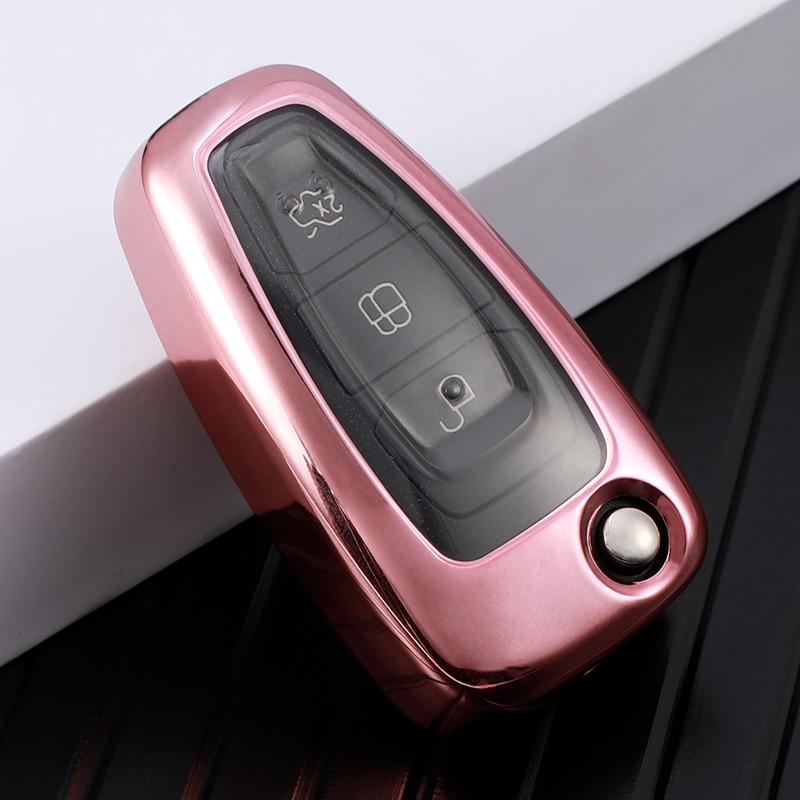 Auto skládací Flip Kryt Klíč Pouzdro Pouzdro Pro Ford Focus 2 3 MK3 ST RS Ecosport Kuga Escape Fiesta Fold C-Max S-Max Příslušenství Mondeo