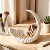 1Pc Pearl White Moon Jewelry Storage Tray, Nordic Light Luxury Desktop Decorative Display Tray, Suitable For Storing Rings, Earrings, Necklaces