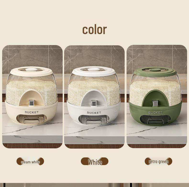 Moisture-Proof Insect-Resistant Rice Storage Container - Food-Grade Press-Type Jar for Flour and Grains