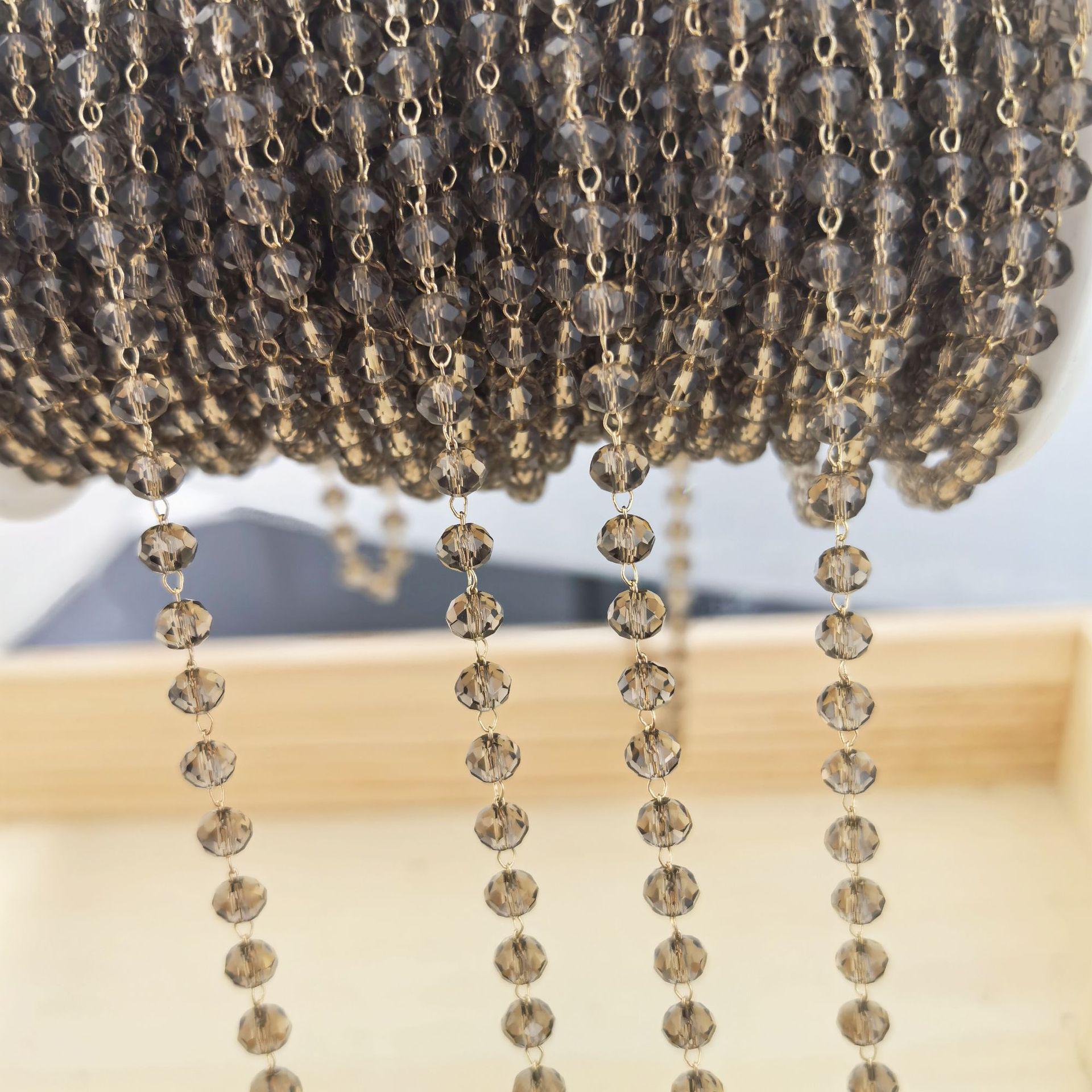 

4 мм хрустальная медная цепочка, сохраняющая цвет, для ожерелий, браслетов, шпилек и ювелирных аксессуаров своими руками 4mm