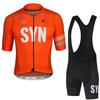 Cycling Suit Set Short Sleeved Men's Cycling Jersey Breathable Cycling Bib Sports Shirt Summer Quick Drying Clothes