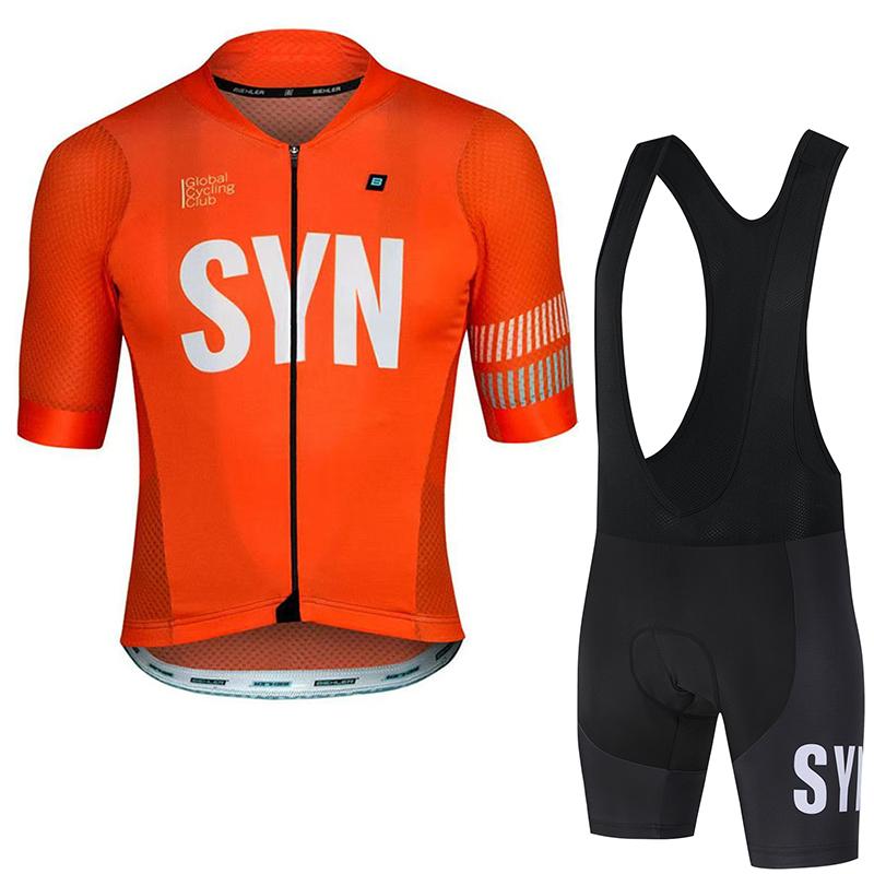 Cycling Suit Set Short Sleeved Men's Cycling Jersey Breathable Cycling Bib Sports Shirt Summer Quick Drying Clothes