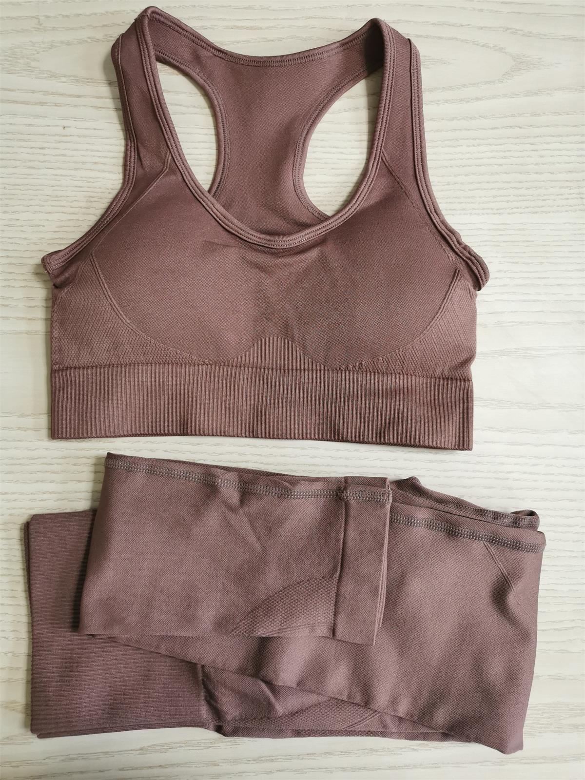JYL Simple Nylon Yoga Set Seamless Hip Lifting Fitness Outfit S убе