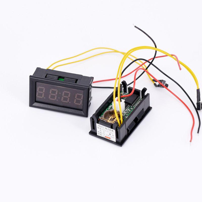 Red LED DIY Vehicle Electronic Clock KIT Car Motorcycle Timer LED Digital Display Power-off Memory Function DC4.5-30V