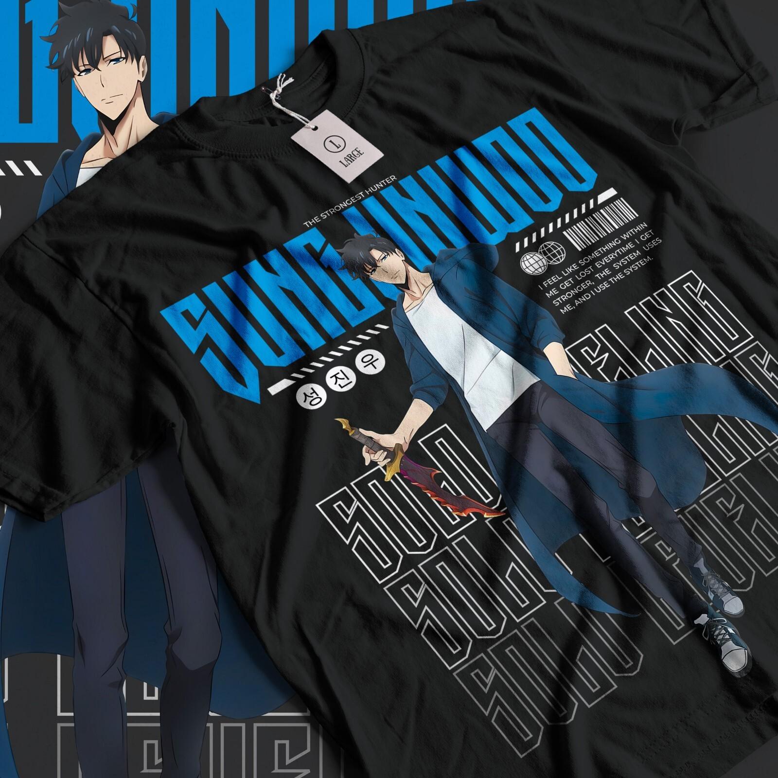 Solo Leveling Shirt Sung Jinwoo Arise Anime Graphic Gift For Him Unisex Shirt XXL